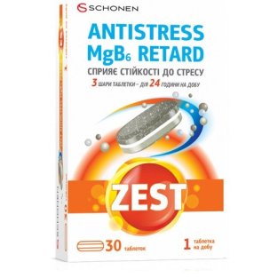 Зест Антистрес MgB6 Ретард таблетки №30 - 1