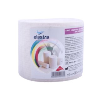 Бинт медицинский эластичный ленточный компрессионный средней растяжимости Elastra 8смх1.5м - 1