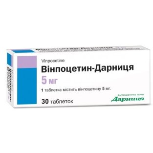 Вінпоцетин-Дарниця таблетки 0,005 г №30 - 1