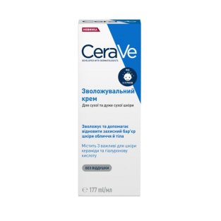 CeraVe (Цераве) крем увлажняющий для сухой и очень сухой кожи лица и тела 177мл - 1