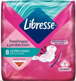 Прокладки Libresse Ultra Long Freshness and Protection with wings №8 - 1
