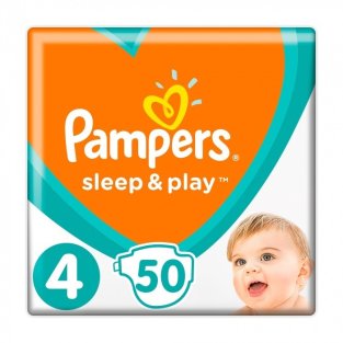 Подгузники PAMPERS Sleep&amp;amp;Play Maxi (9-14кг) №50 - 1
