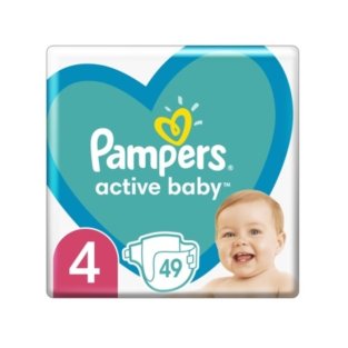 Подгузники PAMPERS Active Baby Maxi (9-14кг) №49 - 1