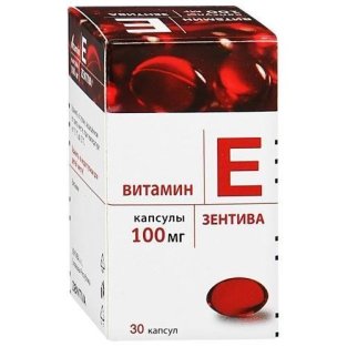 Вітамін Е-Зентіва капсули 100 мг №30 - 1