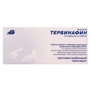 Тербинафин таблетки 0.25г №10 - 1