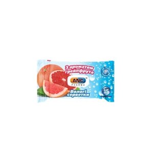 Салфетки влажные ANC Pharma с ароматом грейпфрута №15 PL/КПД/ - 1