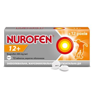 Нурофен 12+ (Nurofen 12+) таблетки 200 мг №12 - 1