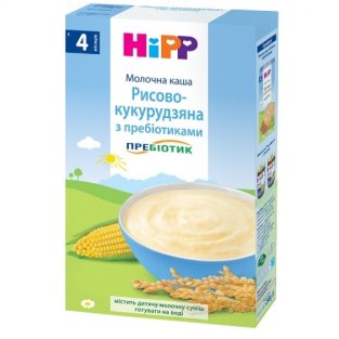 HIPP Каша молочная рисово-кукурузная с пребиотиками 250г - 2
