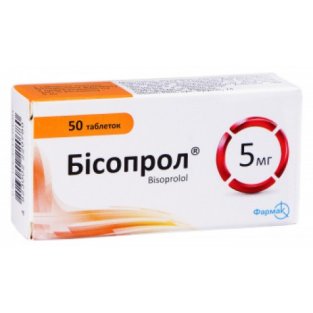 Бісопрол-Фармак таблетки 5 мг №50 - 1