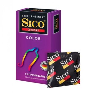 Презервативы Sico Color цветные ароматизированные №12 - 1
