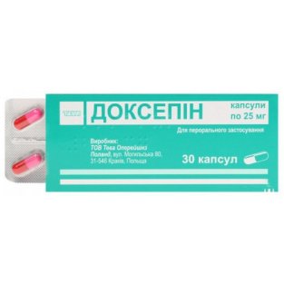 Доксепін капсули 25 мг №30 - 1
