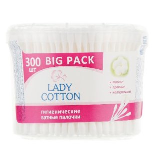 Ватные палочки Lady Cotton полиэтилен №300 - 1