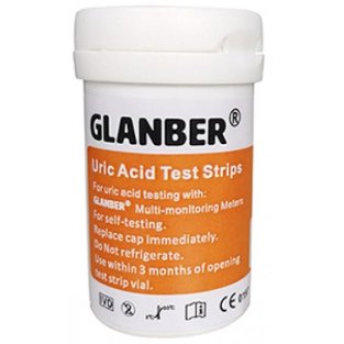 Тест-полоска для определения мочевой кислоты в крови Glanber №25 - 1