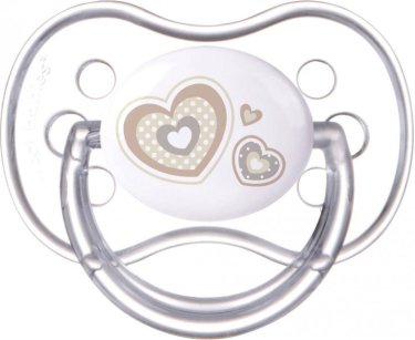 Canpol Пустышка силиконовая круглая Newborn baby 6-18 месяцев - 1