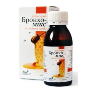 Бронхо-Мікс фітосироп мед 100мл - 1