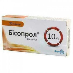 Бисопрол таблетки 10 мг №30 - 2