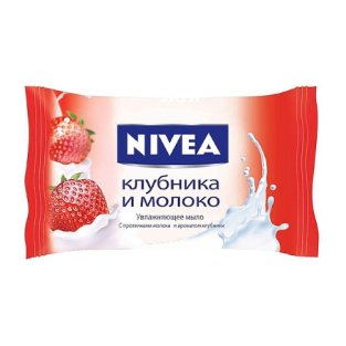 Мило NIVEA BATH Полуниця і молоко 90г - 1