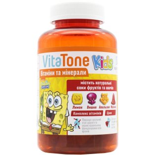 Вітаміни VitaTone Kids Мінерально-вітамінний комплекс пастилки жувальні №60 - 1