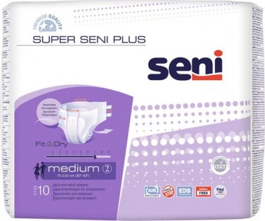 Підгузки для дорослих Super Seni Plus Medium №10 - 2