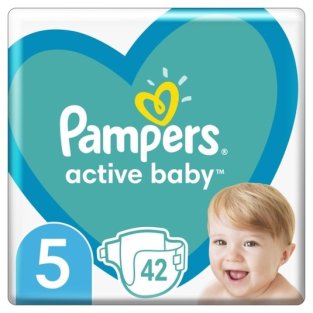 Підгузки PAMPERS Active Baby Junior (11-16кг) №42 - 1