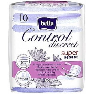 Прокладки урологические Bella Control Discreet super №10 - 1