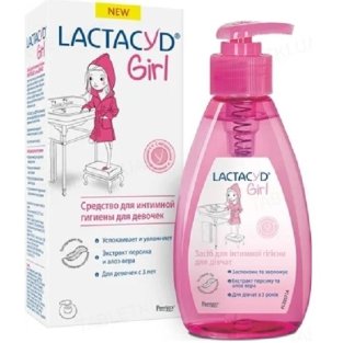 Лактацид средство для интимной гигиены для девочек флакон с дозатором 200мл - 1