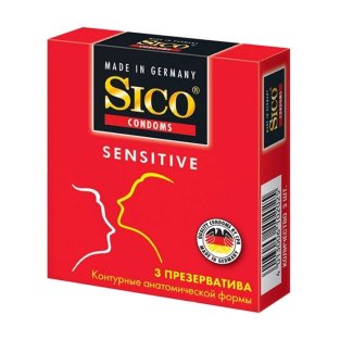 Презервативи Sico Sensitive контурні №3 - 1