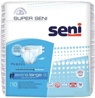Підгузки для дорослих Seni Standard Air Extra large №10 - 1