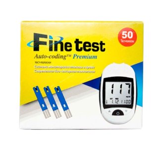 Система для визначення глюкози в крові IGM-0017B Finetest Auto-coding Premium + тест-смужка № 50 - 1