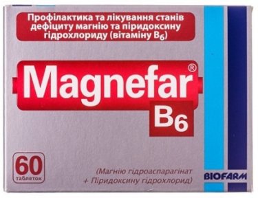 Магнефар В6 таблетки №60 - 1