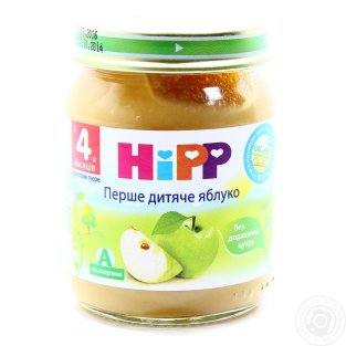 HIPP Пюре фруктовое Первое детское яблоко 125г - 4