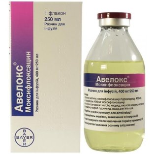 Авелокс розчин для інфузій 400 мг флакон 250 мл №1 - 1