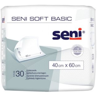 Пеленки Seni Soft Basic Dry 40х60 №30 - 1