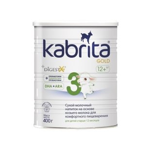 Kabrita 3 Gold сухой молочный напиток на основе козьего молока от 12 мес.400 гр. - 1