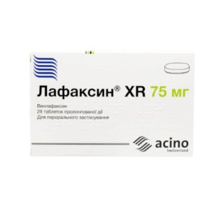 Лафаксин XR таблетки пролонгованої дії 75мг №28 - 1