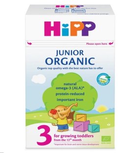 HIPP органическое детское сухое молоко Organic 3 Junior 500г - 2