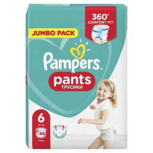Підгузки Трусики PAMPERS Pants Extra Large Джамбо (15+кг) №44 - 1