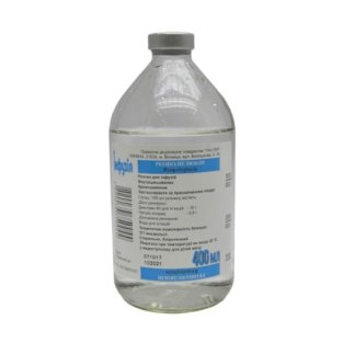 Реополиглюкин раствор для инфузий бутылка 400мл - 1