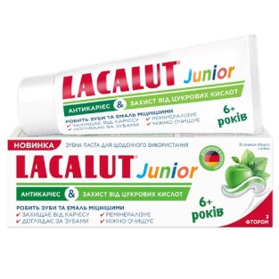 Зубная паста Лакалут джуниор Антикариес&amp;amp;защита от сахарных кислот от 6 лет 55мл - 1