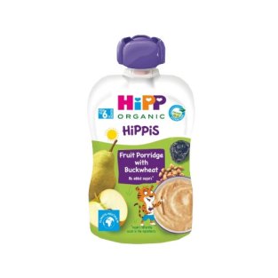 HIPP HIPPIS Пюре фруктовая каша гречневая от 6месяцев 100г - 1
