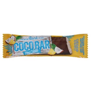 Батончик кокосовий вітамінний COCO BAR з ароматом Pina colada шоколадна глазур 40г - 1