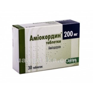 Аміокордин таблетки 200мг №30 - 1