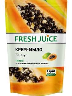 Fresh Juice Крем-мыло жидкое Папайя дой-пак 460мл - 1