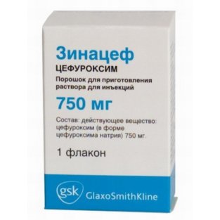 Зинацеф порошок для приготування розчину для ін'єкцій 750 мг флакон №1 - 1