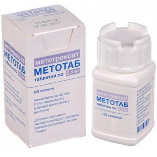 Метотаб таблетки 2.5 мг №100 - 1