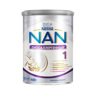 Nestle NAN 1 сухая гипоаллергенная молочная смесь с рождения 400г - 1