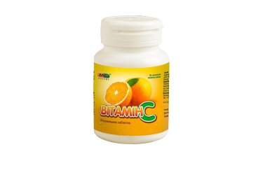 Вітамін С таблетки жувальні 500мг №30 апельсин - 1