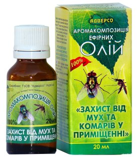 Аромакомпозиция эфирных масел Защита от мух и комаров в помещении 20мл - 1