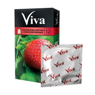 Презервативы VIVA цветные ароматизированые №12 - 1
