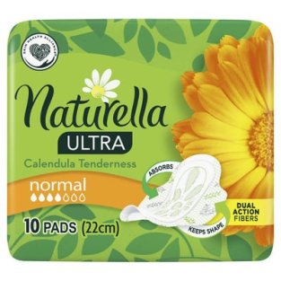 Прокладки Naturella Ultra Calendula Tenderness Normal Single з крильцями №10 - 1